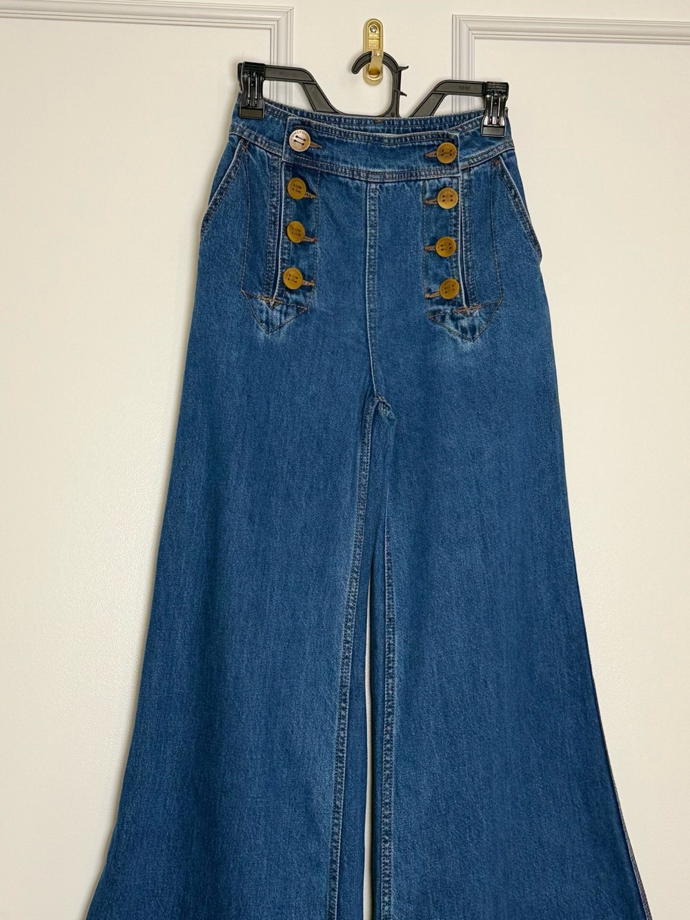 Zimmermann High-Rise Wide Leg Postcard Runway Jean Denim Rare 0 - Picture 4 of 15